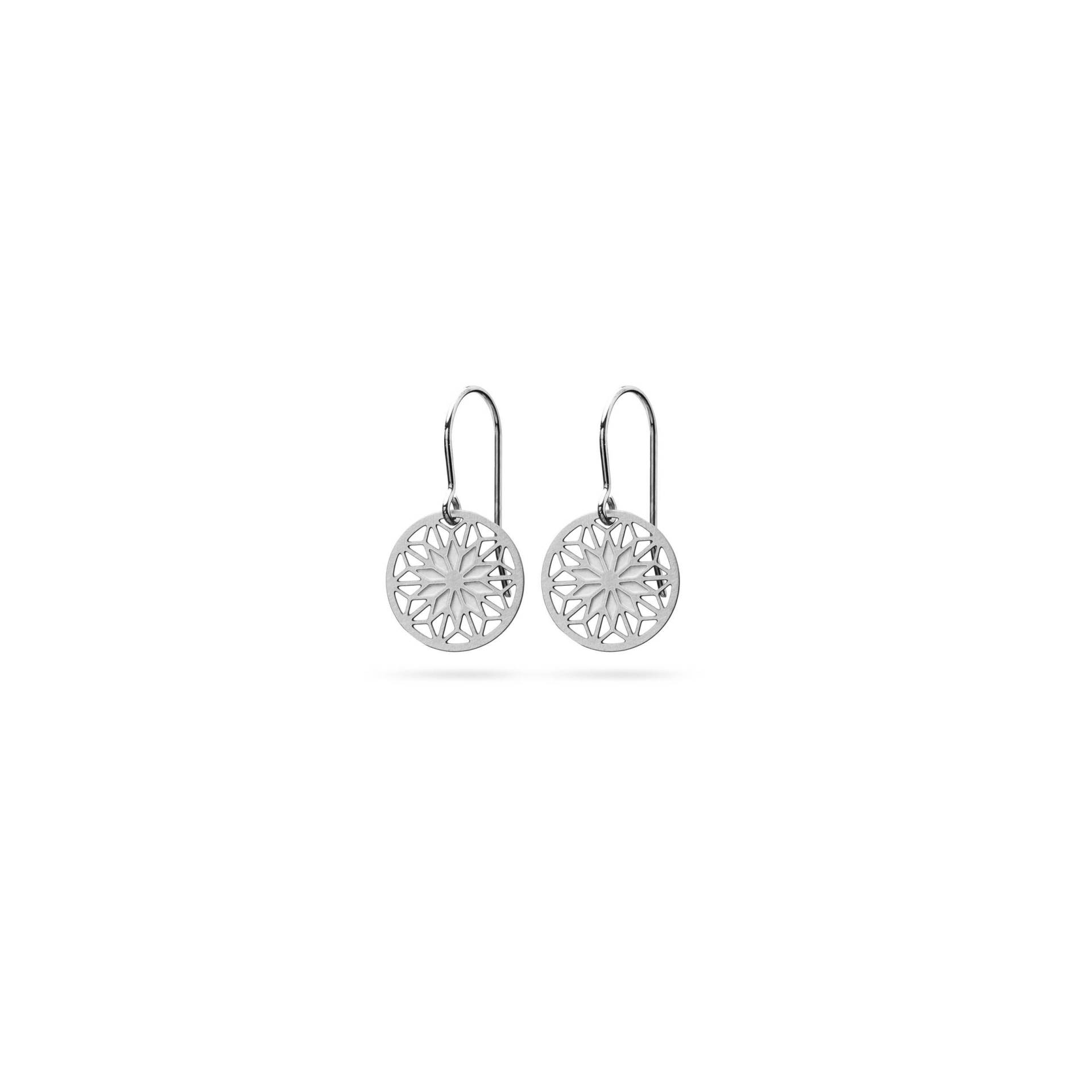 Kleine Mandala Ohrringe Silber | Edelstahl Schmuck Geschenk Freundin Dainty Earrings Silver Stainless Steel Jewelry Kleine Mandala Ohrringe Silber | Edelstahl Schmuck Geschenk Freundin Dainty Earrings Silver Stainless Steel Jewelry von KOSAE