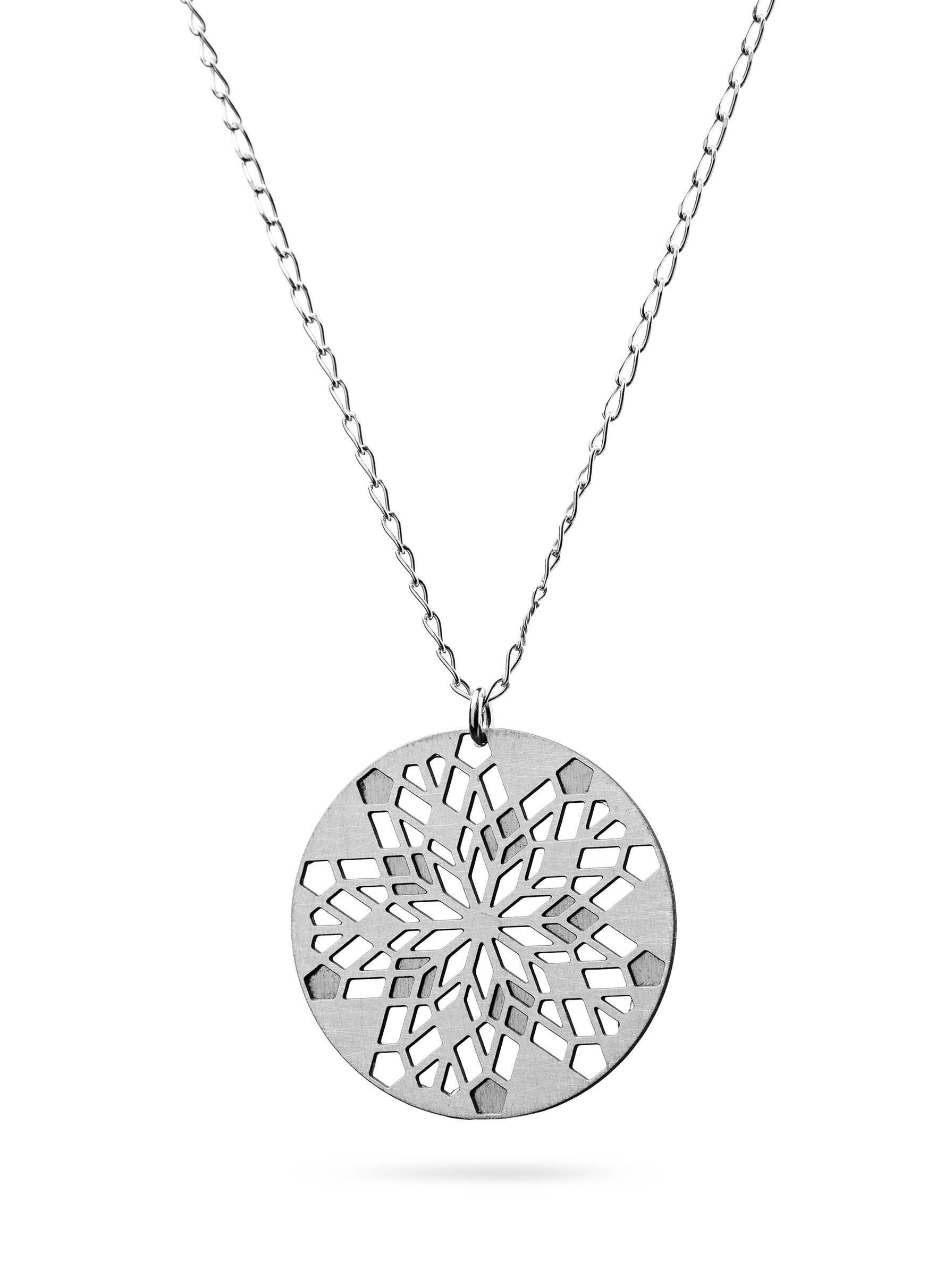 Runde Mandala Kette | Silberne Stern Edelstahl Schmuck Set || Mandala Jewelry Silver Necklace Runde Mandala Kette | Silberne Stern Edelstahl Schmuck Set || Mandala Jewelry Silver Necklace von KOSAE