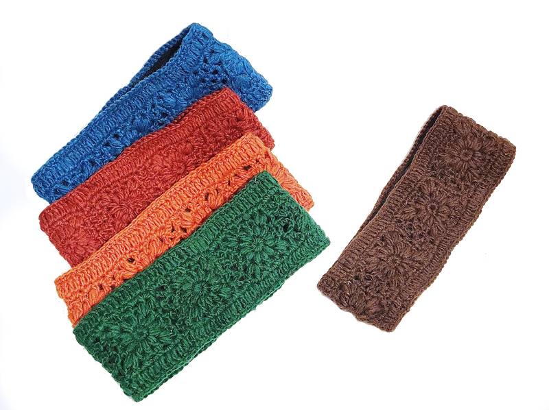 stirnband Aus Reiner Schafwolle Handgestrickte Schafwollstirnband Häkelstirnband Headband Gehäkelte Ohrwärmer Gestrickte Kopfwärmer von KOSELI2020