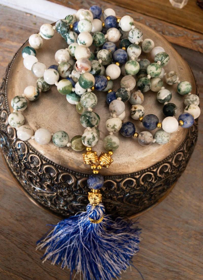 Baum Achat Mala Halskette - Handgemachter, Heiliger Schmuck von KOSHA6