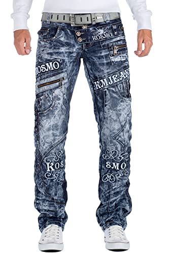 KOSMO LUPO Herren Jeans KM051_bans Blau W29/L32 von KOSMO LUPO