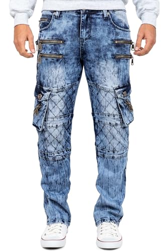 KOSMO LUPO Herren Jeans KM060 Blau W36/L34 von KOSMO LUPO