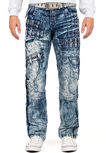 KOSMO LUPO Herren Jeans KM8004-bans W29/L32 von KOSMO LUPO