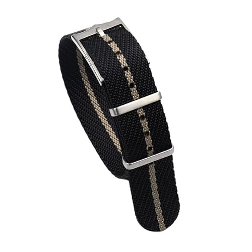 KOSSMA Nato-Zulu-Uhrenarmband, 20 mm, 22 mm, Premium-Qualität, Nylon, Ersatz-Uhrenarmband für Tudor-Armband, Dornschließe, 22 mm, Achat von KOSSMA