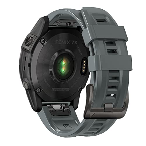 KOSSMA Quickfit-Uhrenarmband für Garmin Fenix 6X 5X 3 3HR Silikon-Armbänder für Fenix 6 5 Fenix 7X 7 5 Plus 935 945 Watch 22 x 26 mm, 22mm For S60 S62, Achat von KOSSMA