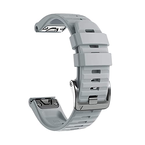 KOSSMA Silikon-Armband für Garmin Fenix 6X 6 Pro 5X 5Plus GPS 3HR Enduro D2 Delta Handgelenkschlaufe 22 26 mm EasyFit Schnellverschluss-Armband, 26mm Fenix 6X 6XPro, Achat von KOSSMA