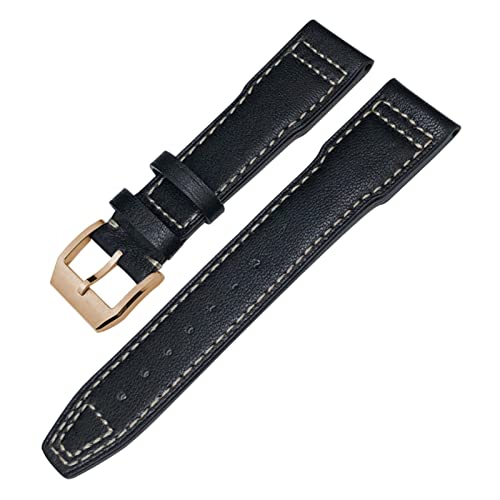 KOSSMA Uhrenarmband aus echtem Leder für IWC Mark XVIII Le Petit Prince Pilotenuhr, 20 mm, 21 mm, 22 mm, Rindsleder, 20 mm, Achat von KOSSMA