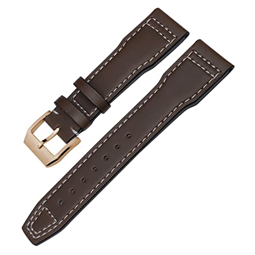 KOSSMA Uhrenarmband aus echtem Leder für IWC Mark XVIII Le Petit Prince Pilotenuhr, 20 mm, 21 mm, 22 mm, Rindsleder, 22 mm, Achat von KOSSMA