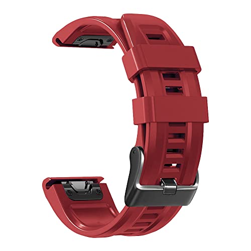 KOSSMA Uhrenarmband für Garmin Fenix 7 7X 6 6X Pro Watch, Silikon, Easyfit-Armband, 22 mm, 26 mm, für Fenix 5, 5X Plus, 26mm For Fenix 5X 5XPlus, Achat von KOSSMA