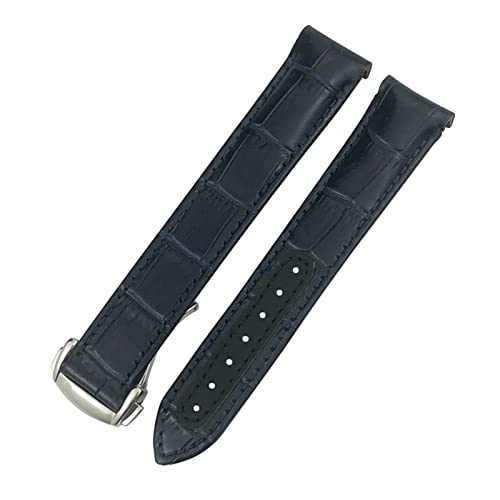 KOSSMA Uhrenarmband für Omega Seamaster Diver 300 Aqua Terra AT150, Rindsleder, 19 mm, 20 mm, 21 mm, 22 mm, gebogenes Ende, 22 mm, Achat von KOSSMA