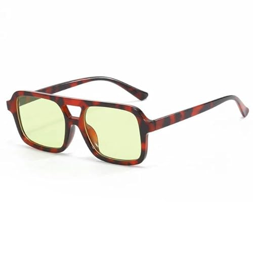 KOSTEN Sonnenbrille Retro Outdoor Riding Uv -Schutz Sonnenbrille-Leopardengelb-Bilder Zeigen von KOSTEN