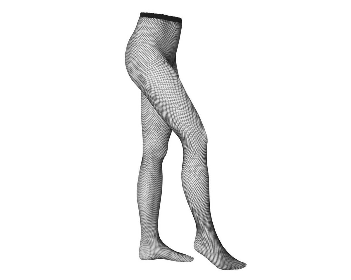 KOTEK Feinstrumpfhose KO T004 fishnet tights black - (L/XL,S/M) von KOTEK
