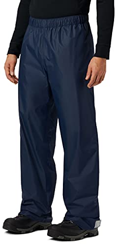 KOUDYEN Herren Regenhose Fahrrad Wasserdicht Wanderhose Atmungsaktiv Winddicht Outdoorhose YK5415M-DarkBlue1-L von KOUDYEN