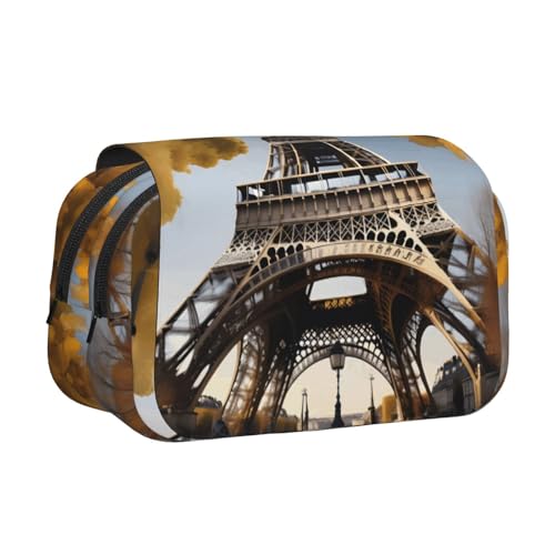 Cityscape Paris Eiffelturm Frankreich Druck Make-up Kosmetiktasche Schreibwaren Kawaii Federmäppchen Gadget Organizer Tasche mit Reißverschluss von KOUUIP