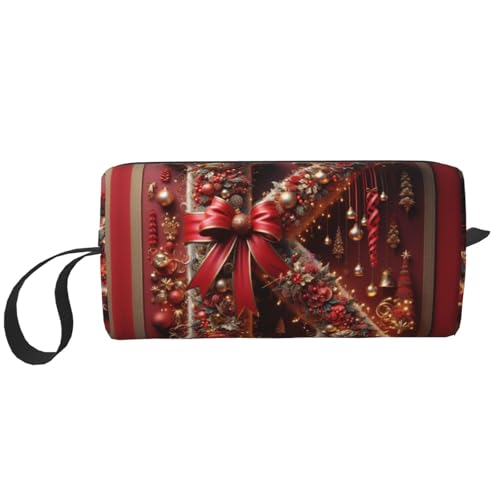 K Print Große Kapazität Reise Make-up Fall Organizer Make-up Tasche Tragbare Kosmetiktasche für Damen, Weiss/opulenter Garten, Einheitsgröße von KOUUIP