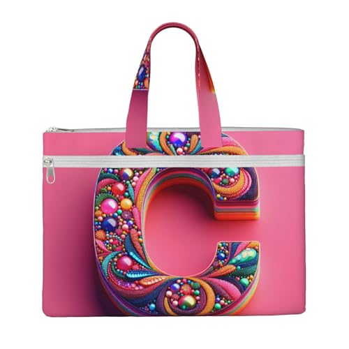 KOUUIP C Canvas Dokumententasche mit Druck, 26,7 x 38,1 cm, 2 Reißverschlusstaschen, übersichtlich für Büroakten KOUUIP C Canvas Dokumententasche mit Druck, 26,7 x 38,1 cm, 2 Reißverschlusstaschen, übersichtlich für Büroakten von KOUUIP
