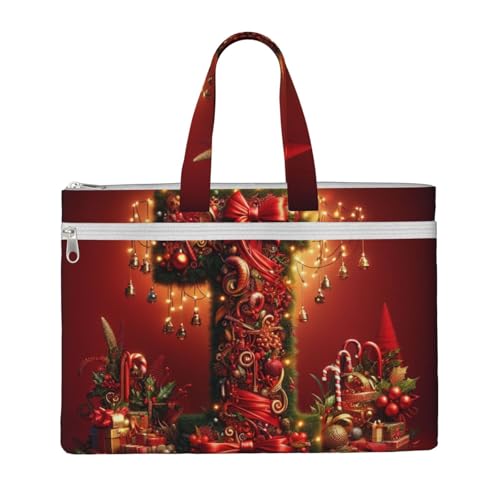 KOUUIP I Canvas-Dokumententasche mit Druck, 26,7 x 38,1 cm, 2 Reißverschlusstaschen, aufgeräumt für Büroakten KOUUIP I Canvas-Dokumententasche mit Druck, 26,7 x 38,1 cm, 2 Reißverschlusstaschen, aufgeräumt für Büroakten von KOUUIP