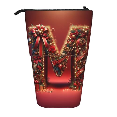 KOUUIP M Print Teleskop-Bleistifttasche, Stifthalter, Schreibwarenetui, Stand-up-Tasche, einziehbare Tasche, Stand-Organizer von KOUUIP