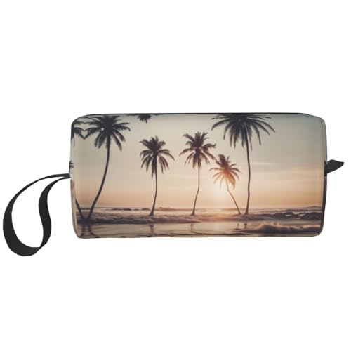 KOUUIP Make-up-Tasche mit Cartoon-Tauben-Druck, große Kapazität, Reise-Make-up-Tasche, tragbare Kosmetiktasche für Damen, Weiss/opulenter Garten, Einheitsgröße KOUUIP Make-up-Tasche mit Cartoon-Tauben-Druck, große Kapazität, Reise-Make-up-Tasche, tragbare Kosmetiktasche für Damen, Weiss/opulenter Garten, Einheitsgröße von KOUUIP