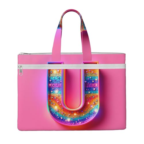 KOUUIP U Canvas Dokumententasche mit Druck, 26,7 x 38,1 cm, 2 Reißverschlusstaschen, übersichtlich für Büroakten KOUUIP U Canvas Dokumententasche mit Druck, 26,7 x 38,1 cm, 2 Reißverschlusstaschen, übersichtlich für Büroakten von KOUUIP