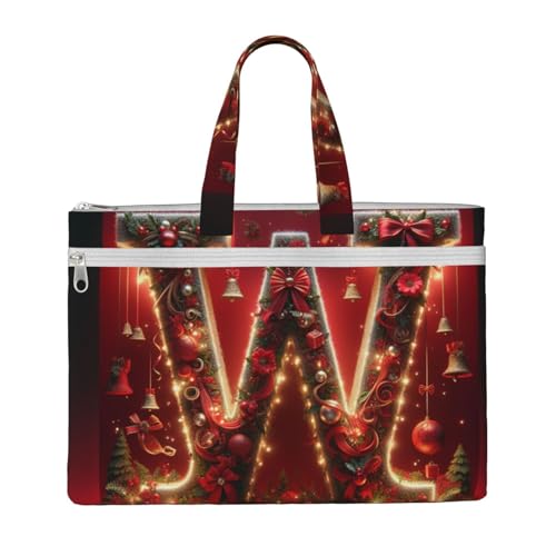 KOUUIP W Canvas Dokumententasche mit Druck, 26,7 x 38,1 cm, 2 Reißverschlusstaschen, übersichtlich für Büroakten KOUUIP W Canvas Dokumententasche mit Druck, 26,7 x 38,1 cm, 2 Reißverschlusstaschen, übersichtlich für Büroakten von KOUUIP