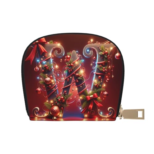 KOUUIP W Print Damen Kreditkartenetui Geldbörse Reißverschluss Leder Kartenetui Kartenhalter Uni für Männer und Frauen, Weiss/opulenter Garten, Einheitsgröße von KOUUIP