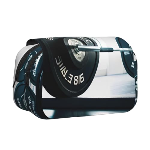 Kosmetiktasche für Gewichtheben, Sport, bedruckt, für Schreibwaren, Kawaii-Bleistiftbox, Gadget-Organizer, Tasche mit Reißverschluss Kosmetiktasche für Gewichtheben, Sport, bedruckt, für Schreibwaren, Kawaii-Bleistiftbox, Gadget-Organizer, Tasche mit Reißverschluss von KOUUIP
