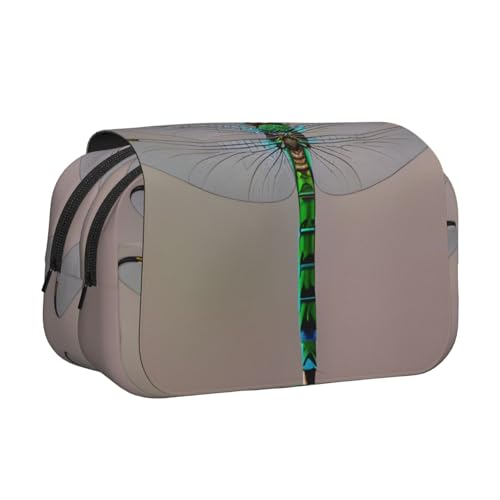 Make-up-Kosmetiktasche mit Libellen-Aufdruck, Kawaii-Bleistift-Box, Gadget-Organizer-Tasche mit Reißverschluss von KOUUIP