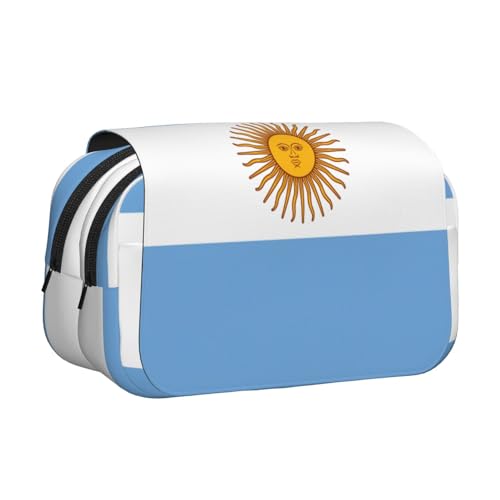 Make-up-Kosmetiktasche mit argentinischer Flagge, Kawaii-Bleistift-Box, Gadget-Organizer, Tasche mit Reißverschluss Make-up-Kosmetiktasche mit argentinischer Flagge, Kawaii-Bleistift-Box, Gadget-Organizer, Tasche mit Reißverschluss von KOUUIP