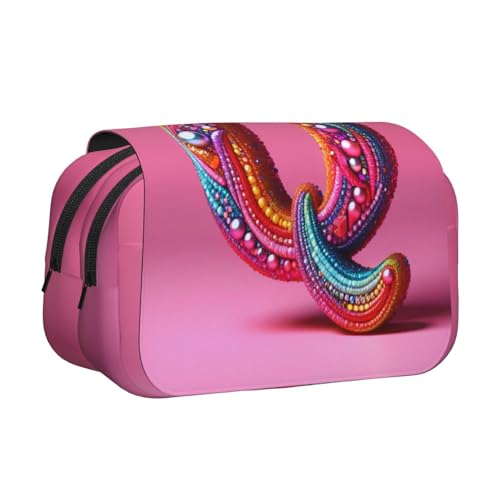 Q-Print Make-up-Kosmetiktasche, Schreibwaren, Kawaii-Bleistift-Box, Gadget-Organizer, Tasche mit Reißverschluss von KOUUIP