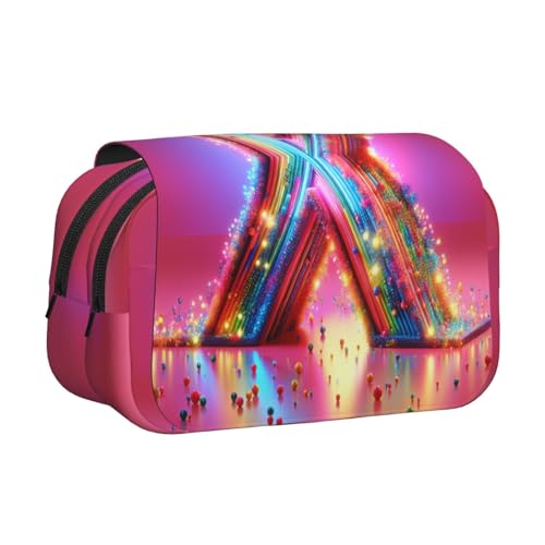 X-Print Make-up-Kosmetiktasche, Schreibwaren, Kawaii-Bleistift-Box, Gadget-Organizer, Tasche mit Reißverschluss von KOUUIP