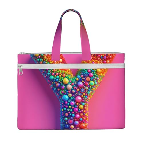 Y Canvas Dokumententasche mit Druck, 26,7 x 38,1 cm, 2 Reißverschlusstaschen, übersichtlich für Büroakten Y Canvas Dokumententasche mit Druck, 26,7 x 38,1 cm, 2 Reißverschlusstaschen, übersichtlich für Büroakten von KOUUIP