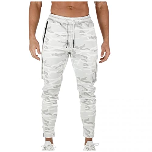 KOUYA Jogginghose Herren Hose Slim Jogger Sportswear Hosen Fitness Sporthose Männer Trainingshose Streifen Freizeithose Streetwear von KOUYA