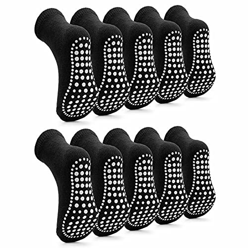 KOWAYI Stoppersocken Kinder 10 Paar ABS Rutschsocken Kinder Jungen, Mädchen, Baby Antirutschsocken 1-7 Jahre Grip Socken-HEI-10P-2-4T von KOWAYI