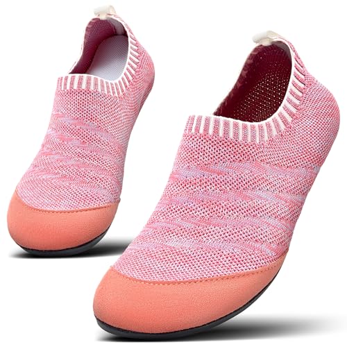 KOWAYI Hausschuhe Damen Barfuss Haussocken Herren geschlossene Hüttenschuhe Hausschuh Barfußschuhe rutschfeste Slippers-FENSE-39 von KOWAYI