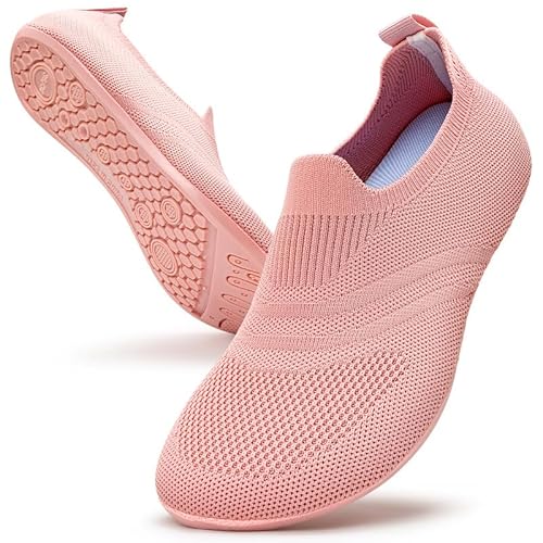 KOWAYI Hausschuhe Damen Herren Barfuß Hausschuhe Geschlossen Hüttenschuhe Slip on Flache Pantoffeln Atmungsaktive Rutschfest Slipper-QUANFEN-38-39 von KOWAYI