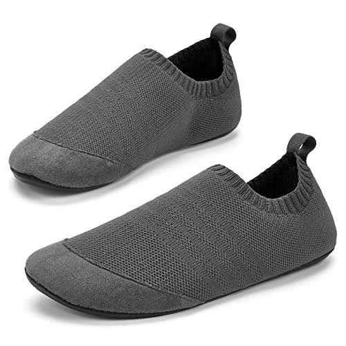 KOWAYI Hausschuhe Herren Barfuss Haussocken Damen geschlossene Hüttenschuhe Hausschuh Barfußschuhe rutschfeste Slippers-SHENHUI-39 von KOWAYI