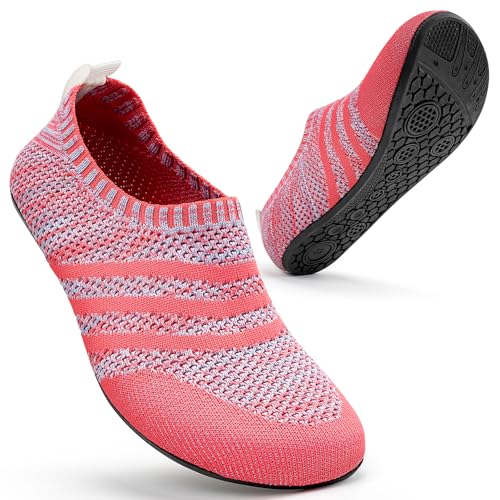 KOWAYI Hausschuhe Herren Damen Barfuss hausschuhe Geschlossen Slip on Hüttenschuhe Bequem Rutschfeste Slippers Unisex-FENHUI-37 von KOWAYI