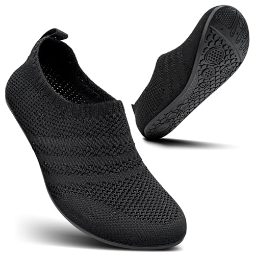 KOWAYI Hausschuhe Herren Damen Barfuss hausschuhe Geschlossen Slip on Hüttenschuhe Bequem Rutschfeste Slippers Unisex-HEISE-35 von KOWAYI