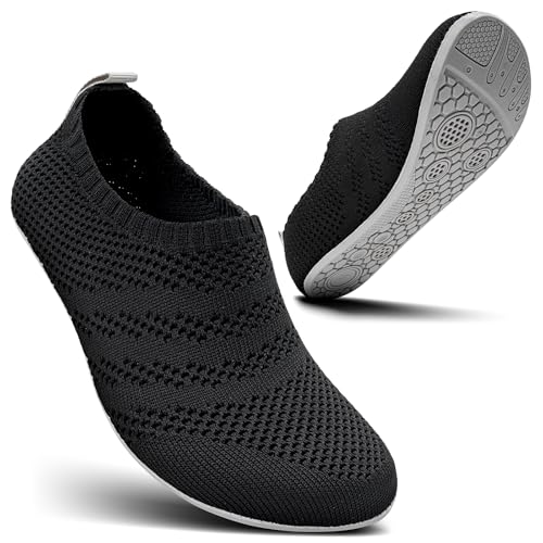 KOWAYI Hausschuhe Herren Damen Barfuss hausschuhe Geschlossen Slip on Hüttenschuhe Bequem Rutschfeste Slippers Unisex-HEISE-HUIDI-41 von KOWAYI