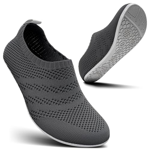 KOWAYI Hausschuhe Herren Damen Barfuss hausschuhe Geschlossen Slip on Hüttenschuhe Bequem Rutschfeste Slippers Unisex-SHENHUI-HUIDI-38 von KOWAYI