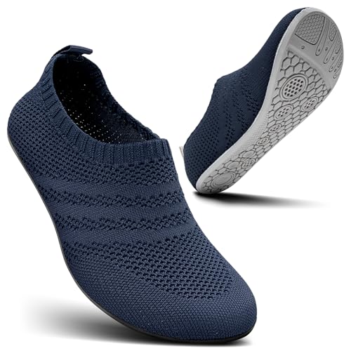 KOWAYI Hausschuhe Herren Damen Barfuss hausschuhe Geschlossen Slip on Hüttenschuhe Bequem Rutschfeste Slippers Unisex-SHLAN-HUIDI-41 von KOWAYI