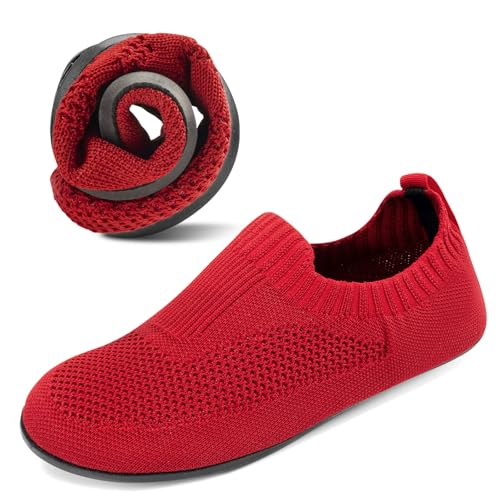 KOWAYI Hausschuhe Herren Damen Rutschfeste Slipper Atmungsaktive Leichte Hüttenschuhe Barfußschuhe Unisex Flache Pantoffeln-DAHONG-38 KOWAYI Hausschuhe Herren Damen Rutschfeste Slipper Atmungsaktive Leichte Hüttenschuhe Barfußschuhe Unisex Flache Pantoffeln-DAHONG-38 von KOWAYI