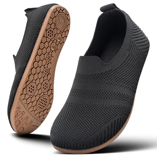 KOWAYI Hausschuhe Jungen Mädchen Rutschfest Pantoffeln Für Leicht Kinder Weiche Slippers Barfuß Unisex HEISE-28 von KOWAYI
