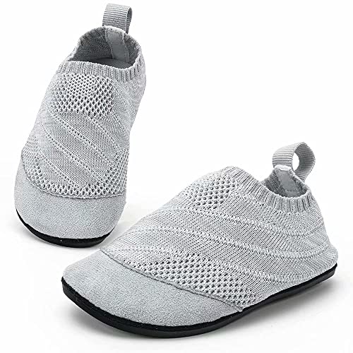 KOWAYI Hausschuhe Kinder Jungen Hausschuhe Mädchen Barfussschuhe Baby Lauflernschuhe Barfuß Kindergarten Badeschuhe Puschen Hüttenschuhe-QIANHUI-20XIN von KOWAYI