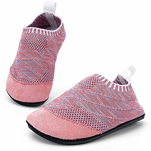 KOWAYI Hausschuhe Kinder Mädchen Hausschuhe Jungen Barfussschuhe Baby Lauflernschuhe Barfuß Kindergarten Badeschuhe Puschen Hüttenschuhe-FENSE-18 von KOWAYI