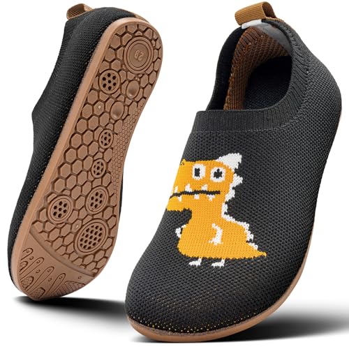 KOWAYI Hausschuhe kinder junge mädchen rutschfeste Pantoffeln Leichte für kleinkinder Hüttenschuhe slipper unisex KL3-quanshenHEI-NIUJINDI-32 von KOWAYI