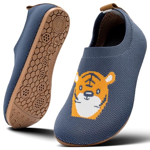 KOWAYI Hausschuhe kinder junge mädchen rutschfeste Pantoffeln Leichte für kleinkinder Hüttenschuhe slipper unisex LH-SHLAN-NIUJINDI-23 von KOWAYI