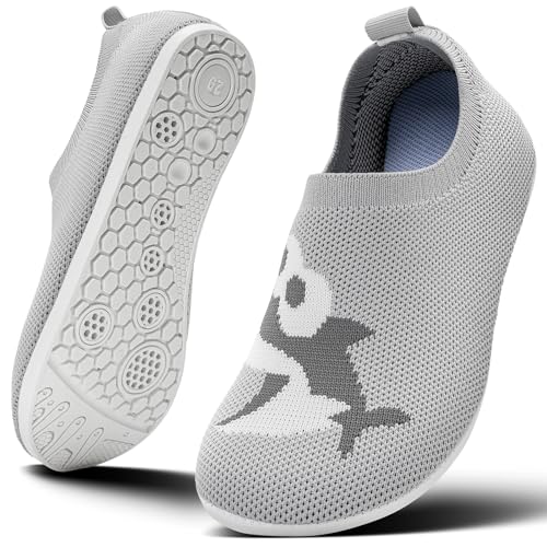 KOWAYI Hausschuhe kinder junge mädchen rutschfeste Pantoffeln Leichte für kleinkinder Hüttenschuhe slipper unisex SY-HUIQIAN-BAIDI-25 von KOWAYI