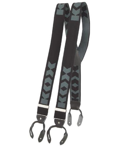 KOX Hosenträger Schwarz/Grau von KOX